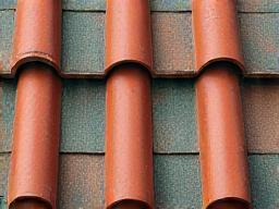 Clay tile roofing sample